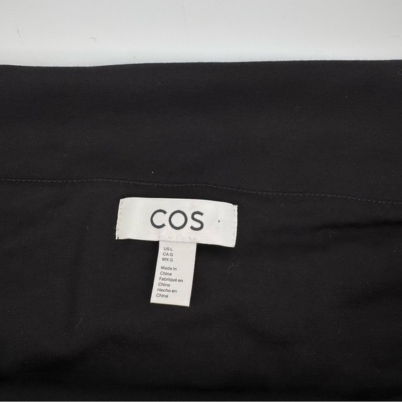 COS OFF THE SHOULDER LONG SLEEVED BLACK TOP - Picture 3 of 6